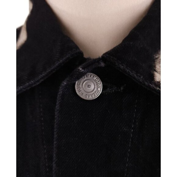 Yohji Yamamoto Pour Homme Washed Denim Jacket Mens 3 M Black He-Y07-534-1 - Picture 7 of 14